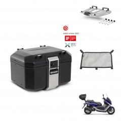 SHAD Baul trasero + soporte montaje parrilla accesorios TR48 TERRA BLACK EDITION KIT-452916