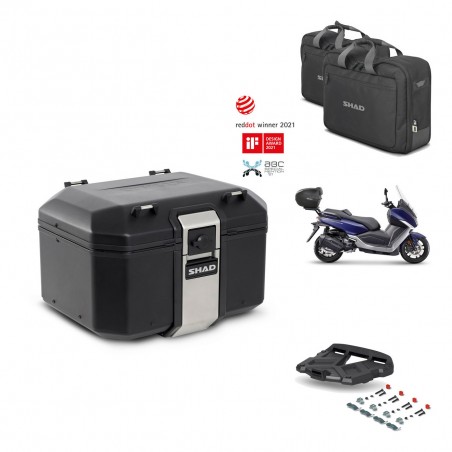 SHAD Rear trunk + grill mounting bracket accessories TR48 TERRA BLACK EDITION KIT-452933