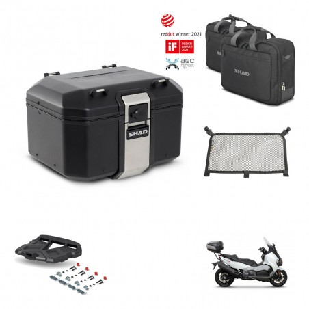 SHAD Baul trasero + parrilla soporte montaje accesorios TR48 TERRA BLACK EDITION KIT-452958