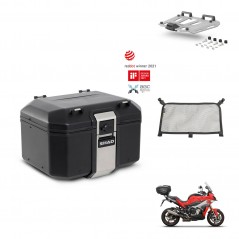 SHAD Baul trasero + soporte montaje parrilla accesorios TR48 TERRA BLACK EDITION KIT-453008