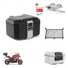 SHAD Baul trasero + soporte montaje parrilla accesorios TR48 TERRA BLACK EDITION KIT-453009