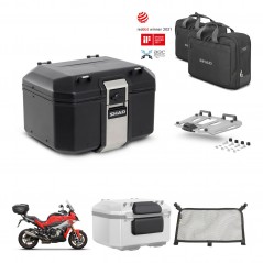 SHAD Baul trasero + soporte montaje parrilla accesorios TR48 TERRA BLACK EDITION KIT-453013