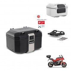 SHAD Baul trasero + soporte montaje parrilla accesorios TR48 TERRA BLACK EDITION KIT-453015