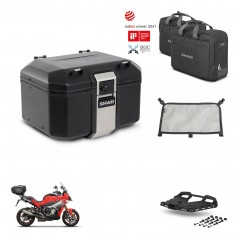 SHAD Baul trasero + soporte montaje parrilla accesorios TR48 TERRA BLACK EDITION KIT-453020