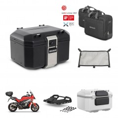 SHAD Baul trasero + soporte montaje parrilla accesorios TR48 TERRA BLACK EDITION KIT-453021