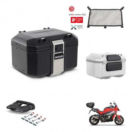 SHAD Baul trasero + parrilla soporte montaje accesorios TR48 TERRA BLACK EDITION KIT-453024