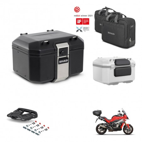 SHAD Baul trasero + parrilla soporte montaje accesorios TR48 TERRA BLACK EDITION KIT-453026