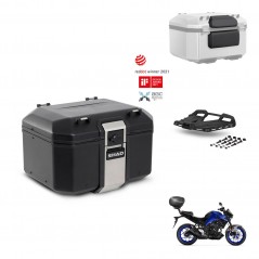 SHAD Baul trasero + soporte montaje parrilla accesorios TR48 TERRA BLACK EDITION KIT-453061