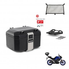 SHAD Baul trasero + soporte montaje parrilla accesorios TR48 TERRA BLACK EDITION KIT-453062