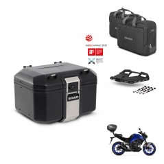 SHAD Baul trasero + soporte montaje parrilla accesorios TR48 TERRA BLACK EDITION KIT-453064