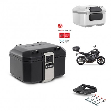 SHAD Baul trasero + parrilla soporte montaje accesorios TR48 TERRA BLACK EDITION KIT-453091