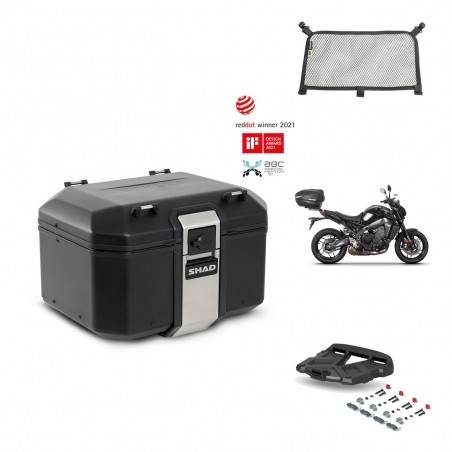 SHAD Baul trasero + parrilla soporte montaje accesorios TR48 TERRA BLACK EDITION KIT-453092