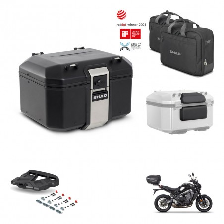 SHAD Baul trasero + parrilla soporte montaje accesorios TR48 TERRA BLACK EDITION KIT-453095