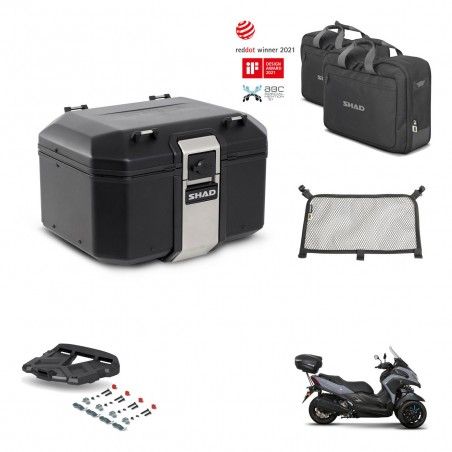 SHAD Baul trasero + parrilla soporte montaje accesorios TR48 TERRA BLACK EDITION KIT-453119
