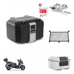 SHAD Rear trunk + mounting bracket grill accessories TR48 TERRA BLACK EDITION KIT-453124