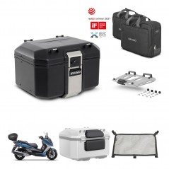 SHAD Rear trunk + mounting bracket grill accessories TR48 TERRA BLACK EDITION KIT-453128