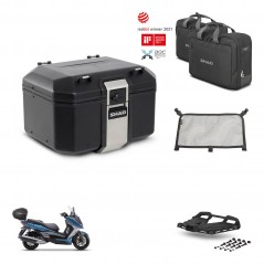 SHAD Rear trunk + mounting bracket grill accessories TR48 TERRA BLACK EDITION KIT-453135