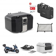 SHAD Baul trasero + soporte montaje parrilla accesorios TR48 TERRA BLACK EDITION KIT-453136