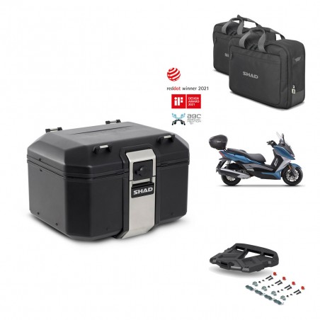 SHAD Baul trasero + parrilla soporte montaje accesorios TR48 TERRA BLACK EDITION KIT-453140