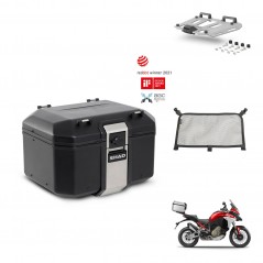 SHAD Rear trunk + mounting bracket grill accessories TR48 TERRA BLACK EDITION KIT-453146