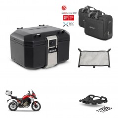 SHAD Rear trunk + mounting bracket grill accessories TR48 TERRA BLACK EDITION KIT-453158
