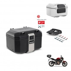 SHAD Rear trunk + mounting bracket grill accessories TR48 TERRA BLACK EDITION KIT-453183