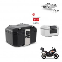 SHAD Baul trasero + soporte montaje parrilla accesorios TR48 TERRA BLACK EDITION KIT-453191