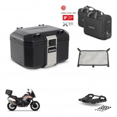 SHAD Rear trunk + mounting bracket grill accessories TR48 TERRA BLACK EDITION KIT-453204