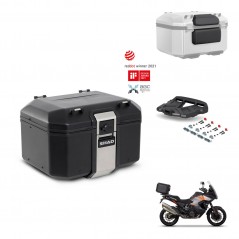 SHAD Rear trunk + mounting bracket grill accessories TR48 TERRA BLACK EDITION KIT-453206