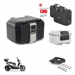 SHAD Baul trasero + soporte montaje parrilla accesorios TR48 TERRA BLACK EDITION KIT-453256