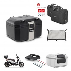 SHAD Rear trunk + mounting bracket grill accessories TR48 TERRA BLACK EDITION KIT-453258