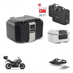 SHAD Baul trasero + soporte montaje parrilla accesorios TR48 TERRA BLACK EDITION KIT-453318