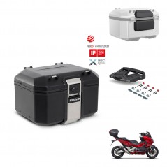 SHAD Rear trunk + mounting bracket grill accessories TR48 TERRA BLACK EDITION KIT-453367
