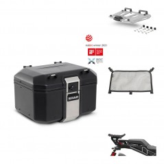SHAD Rear trunk + mounting bracket grill accessories TR48 TERRA BLACK EDITION KIT-453376