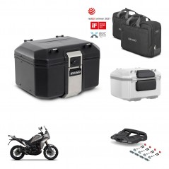 SHAD Rear trunk + mounting bracket grill accessories TR48 TERRA BLACK EDITION KIT-453417