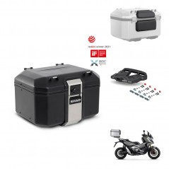 SHAD Rear trunk + mounting bracket grill accessories TR48 TERRA BLACK EDITION KIT-453436
