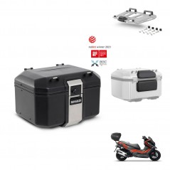 SHAD Rear trunk + mounting bracket grill accessories TR48 TERRA BLACK EDITION KIT-453444