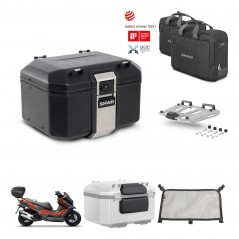 SHAD Baul trasero + soporte montaje parrilla accesorios TR48 TERRA BLACK EDITION KIT-453450