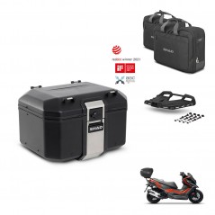 SHAD Rear trunk + mounting bracket grill accessories TR48 TERRA BLACK EDITION KIT-453455