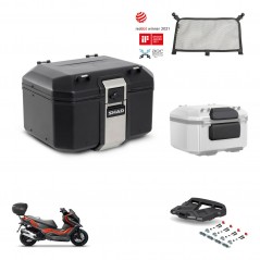 SHAD Baul trasero + soporte montaje parrilla accesorios TR48 TERRA BLACK EDITION KIT-453461