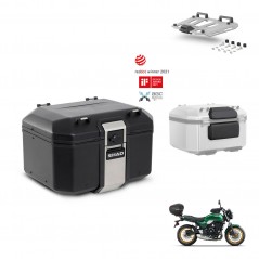 SHAD Baul trasero + soporte montaje parrilla accesorios TR48 TERRA BLACK EDITION KIT-453467