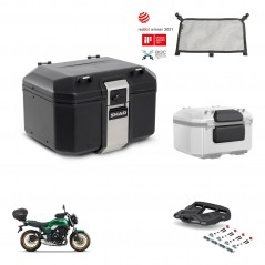 SHAD Baul trasero + soporte montaje parrilla accesorios TR48 TERRA BLACK EDITION KIT-453484