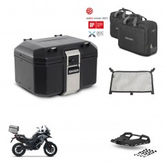 SHAD Rear trunk + mounting bracket grill accessories TR48 TERRA BLACK EDITION KIT-453572