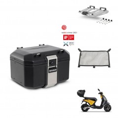 SHAD Rear trunk + mounting bracket grill accessories TR48 TERRA BLACK EDITION KIT-453583