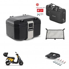 SHAD Rear trunk + mounting bracket grill accessories TR48 TERRA BLACK EDITION KIT-453602