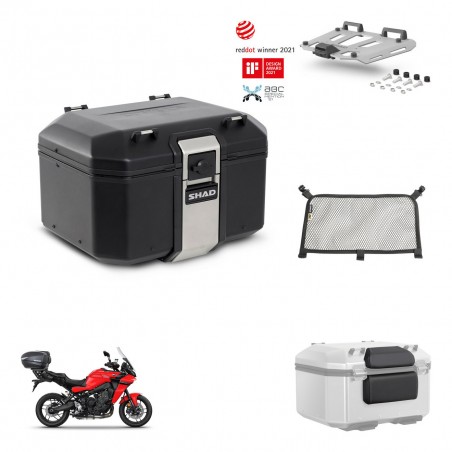 SHAD Rear trunk + mounting bracket grill accessories TR48 TERRA BLACK EDITION KIT-453630