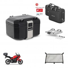 SHAD Baul trasero + soporte montaje parrilla accesorios TR48 TERRA BLACK EDITION KIT-453633
