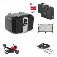 SHAD Baul trasero + soporte montaje parrilla accesorios TR48 TERRA BLACK EDITION KIT-453648