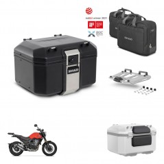 SHAD Rear trunk + mounting bracket grill accessories TR48 TERRA BLACK EDITION KIT-453655