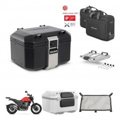 SHAD Rear trunk + mounting bracket grill accessories TR48 TERRA BLACK EDITION KIT-453657